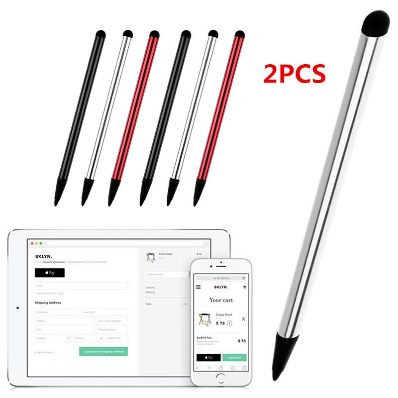 2 Stuks Capacitieve Pen Touch Screen Stylus Potlood Voor Iphone Ipad Tablet Universele