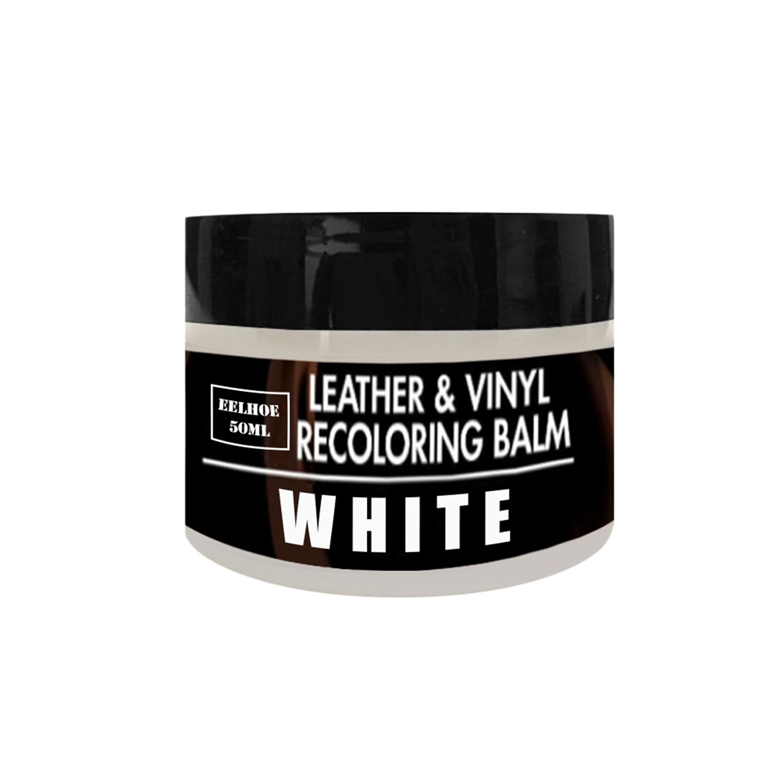 50Ml Leer Kleur Restorer Renew Leer & Vinyl Sofa Auto Zetels Applicator-Reparatie Recolor Vernieuwen Leer Voor Banken autostoel: White