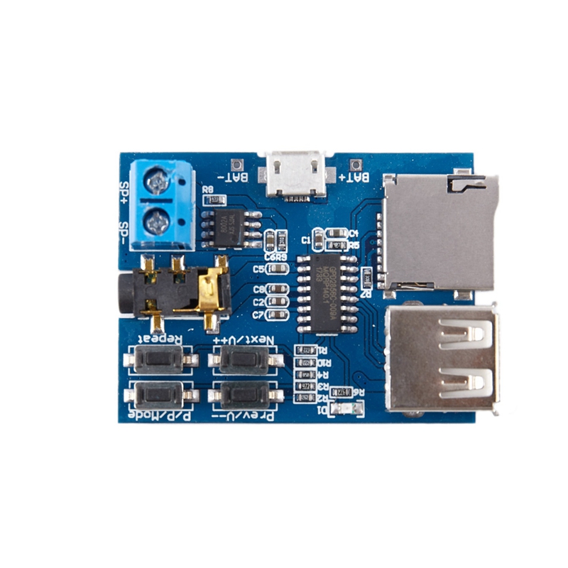 2 Pcs Mp3 Lossless Decoder Board Wordt Geleverd Met Versterker Mp3 Decoder Tf Card
