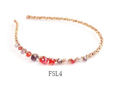 Vrouwen glanzende luxe haarbanden met strass, antislip rand, kleurrijke diamanten haarringen, haaraccessoires voor vrouwen, kristallen hoofdbanden: Dfsl 4