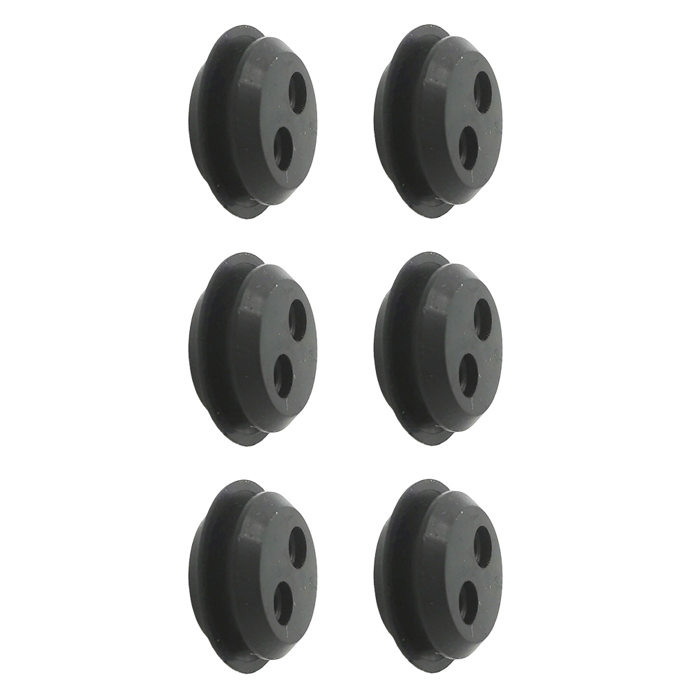 5/6pcs Rubber Grommet 2 Holes Fuel Tank Seal Grommet Fuel Tank Rubber Grommet Used for Hedge Trimmer Brush Cutters