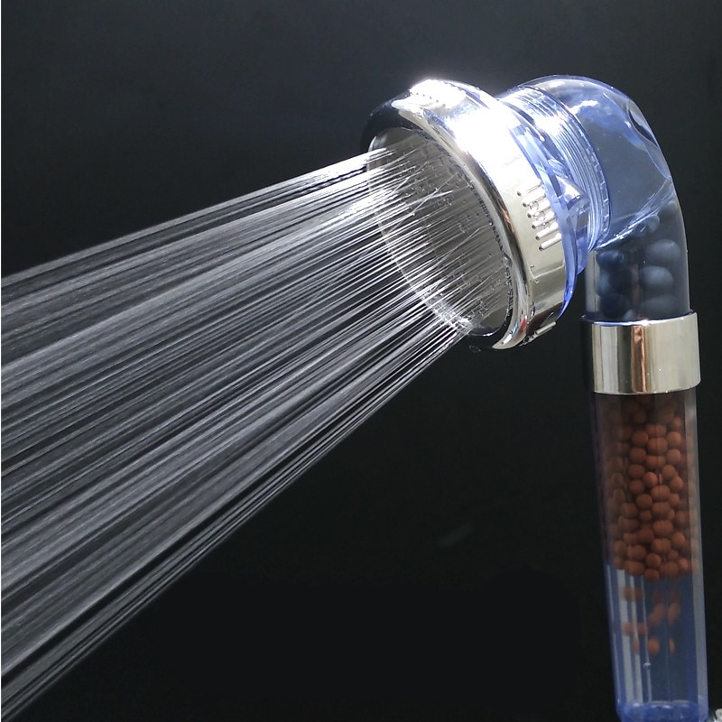 Shower Head Bathroom 3 Function Adjustable Anion Shower High Pressure Water Saving Shower Head Handheld A 001