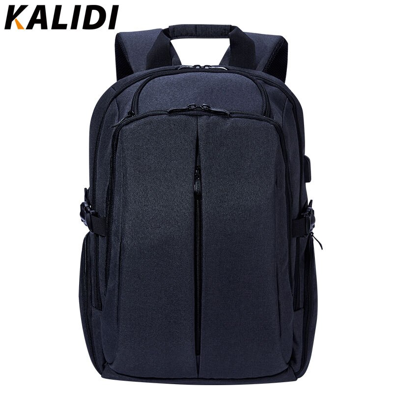 KALIDI Laptop Bag 17 inch For Mackbook Air Pro 15 17 Business Computer Bag Multifunction Notebook Bags for Men Women: Black
