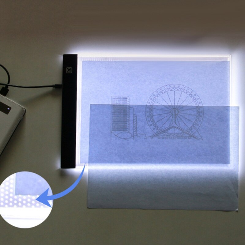 A4 Drawing Tablet Digital Graphic Electronics LED Writing Board Art Student Copy Painting Tablet Dimming Light Electronic Board
