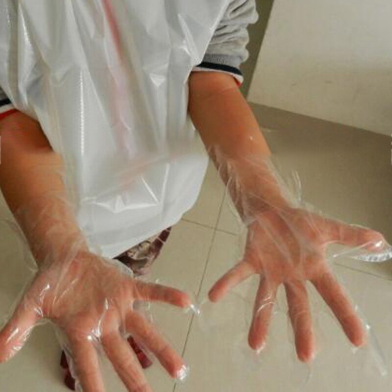 100 stk engangs børnehandsker pe handsker børns beskyttelseshandsker
