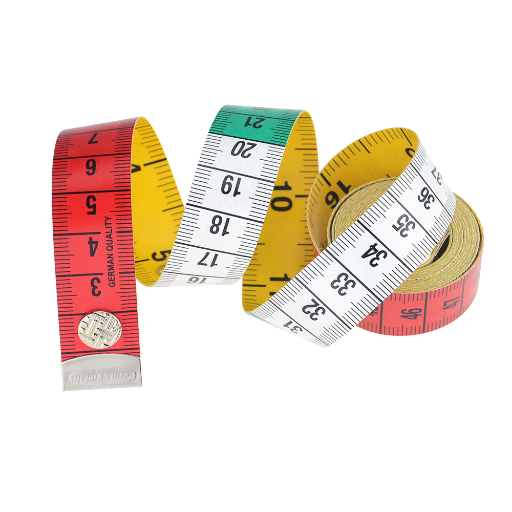 1 Roll 1.5 Meter Knop Meetlint Tool Meten Kleding Taille Buste Meting Tailor's Naaien Gereedschap