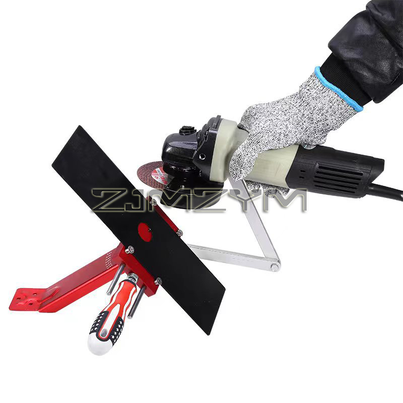 Rasenmähermesser im amerikanischen Stil, verstellbarer Winkel 15-45 ° Spitzer Aluminiumlegierung Gartenwerkzeug Polieren Handwerkzeug