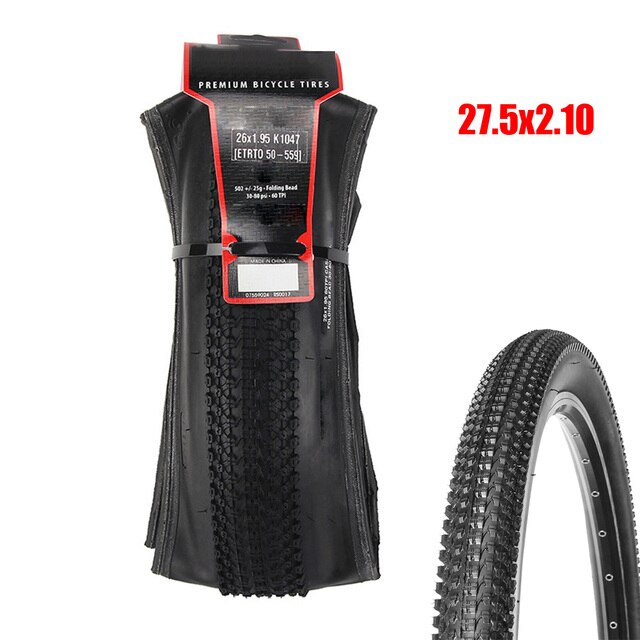 Pneu large en caoutchouc pour vélo de montagne K927, 26X19.5/2.10,27.5X19.5/2.10, accessoires durables et pratiques pour vtt: 27 5x2 10