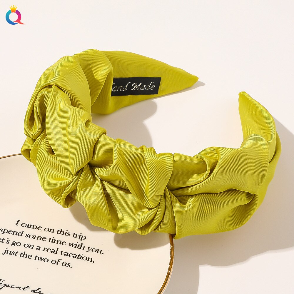 Bandeau tressé pour cheveux, couleur unie, accessoire de coiffure pour femmes et filles: 13