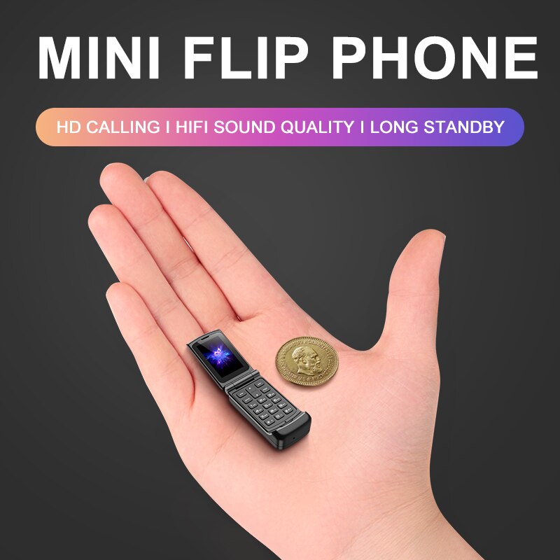 Avondmaal Mini Bluetooth 3.0 Synchroniseren Muziek Kleine Spare Pocket Flip Cover Toetsenbord Telefoon Magic Voice Unlock Studenten Telefoon