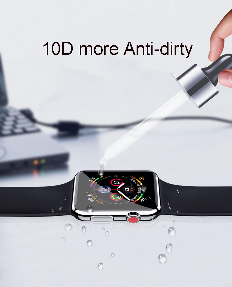 10D Full Cover Protector film For Apple Watch Screen Protector 40 44mm for i Watch 4 film Series 1/2/3/4 not glass film