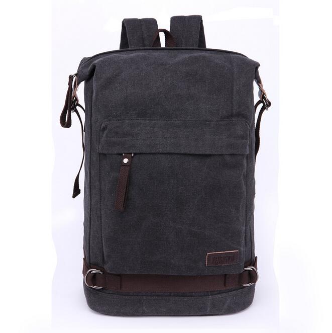 070717 mannen casual canvas rugzak dubbele schoudertas: C2