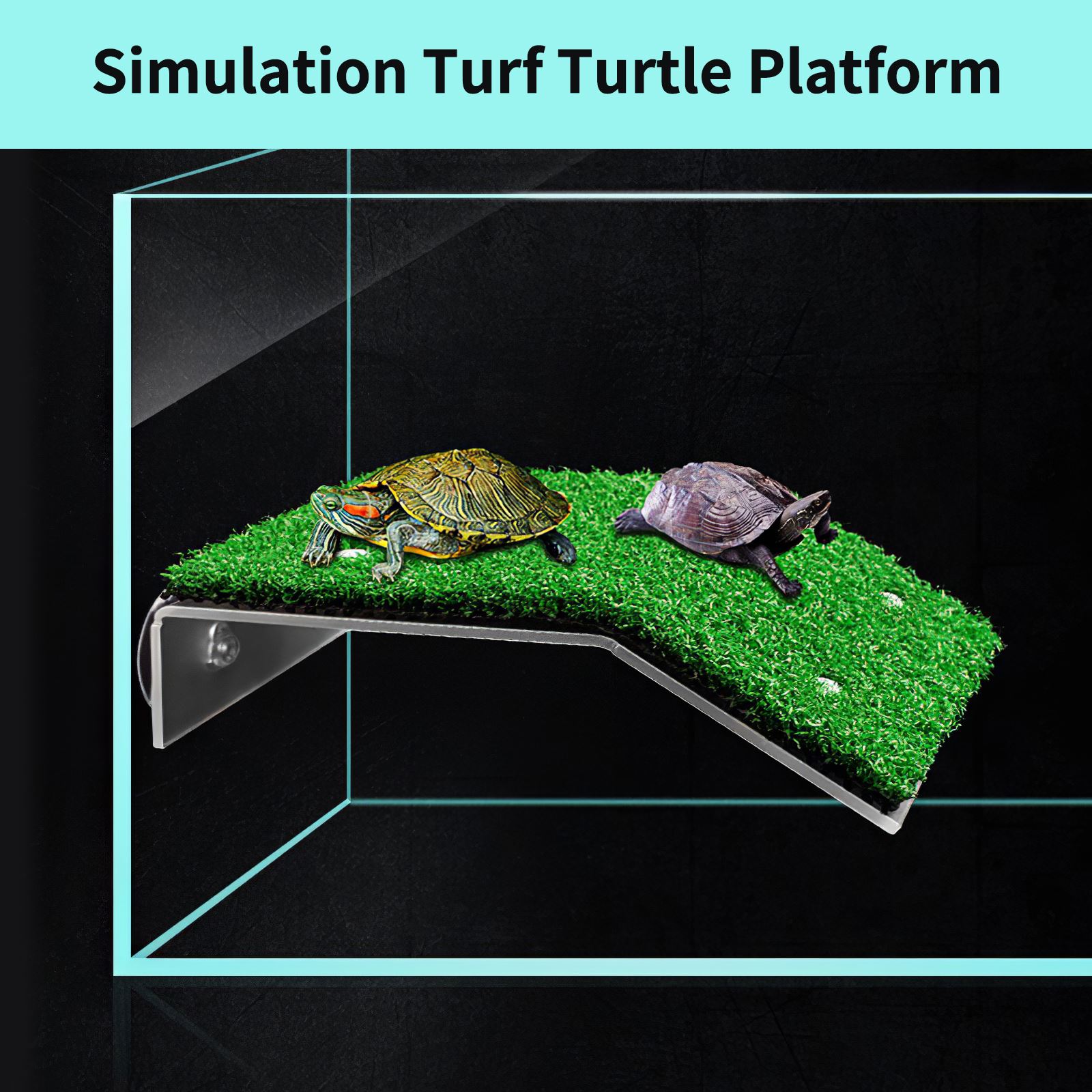 Turtle Tank Sloping Basking Terrace Floating Turtle Rest Platform Suction Floating Turtle Rest Decorative Climbing Ladder
