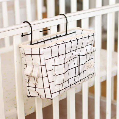 Crib Accessoires Tas Opslag Houder Bed Organizer Nachtkastje Opbergtas Wieg Bed Side Pouch Opknoping Organisator Nappy Houder Zakken: 2