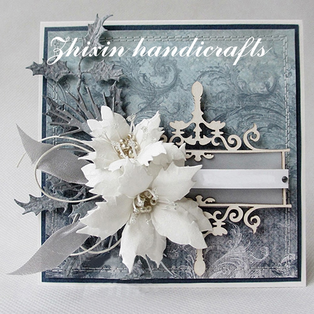Ensemble de fleurs décoratives, matrices de découpe en métal, pochoirs pour bricolage, Scrapbooking décoratif, gaufrage artisanal, modèle de découpe 3 pièces