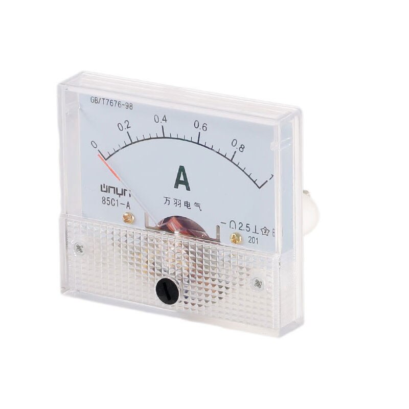 85C1 Ammeter dc Analog Meter Panel Pointer Type 1A 2A 3A 5A 10A 20A 30A mA μA AMP Gauge Current Mechanical Ammeters with Shunt