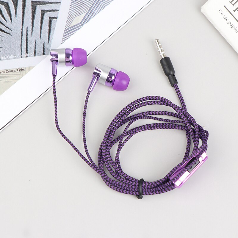 1pc stereo-ohrhörer mit kabel (nylon-geflechtkabel), headset mit mikrofon für xiaomi, laptops, smartphones und huawei: Stil -03