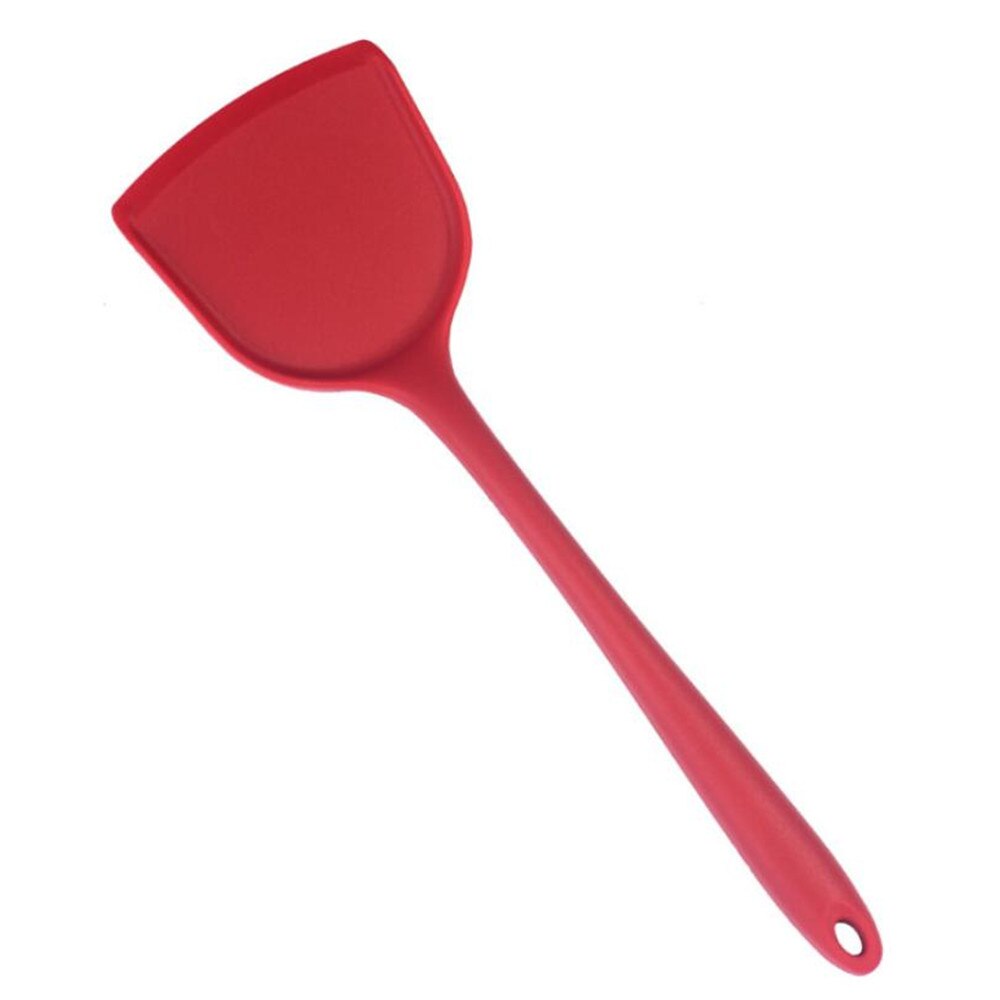 Utensilios de cocina domésticos, espátula de silicona, no daña la olla, pala de cocina, herramienta de cocina, pala, cuchara, suministros de cocina, herramientas: Red