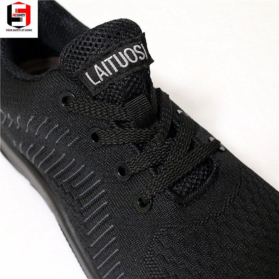 Fei Weaving 0214 Pairs of steel safety shoes Anti-oil Anti-slip Composite Toe metal Anti-static Airport black work shoes