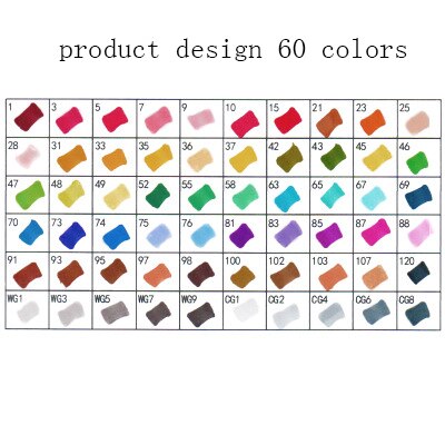 30/40/60/80 kleuren Art Markers Set Dual Head Alcohol Sketch Markers Pen Voor Manga Tekening markers Dsign Animatie Manga Trekken: product design 60