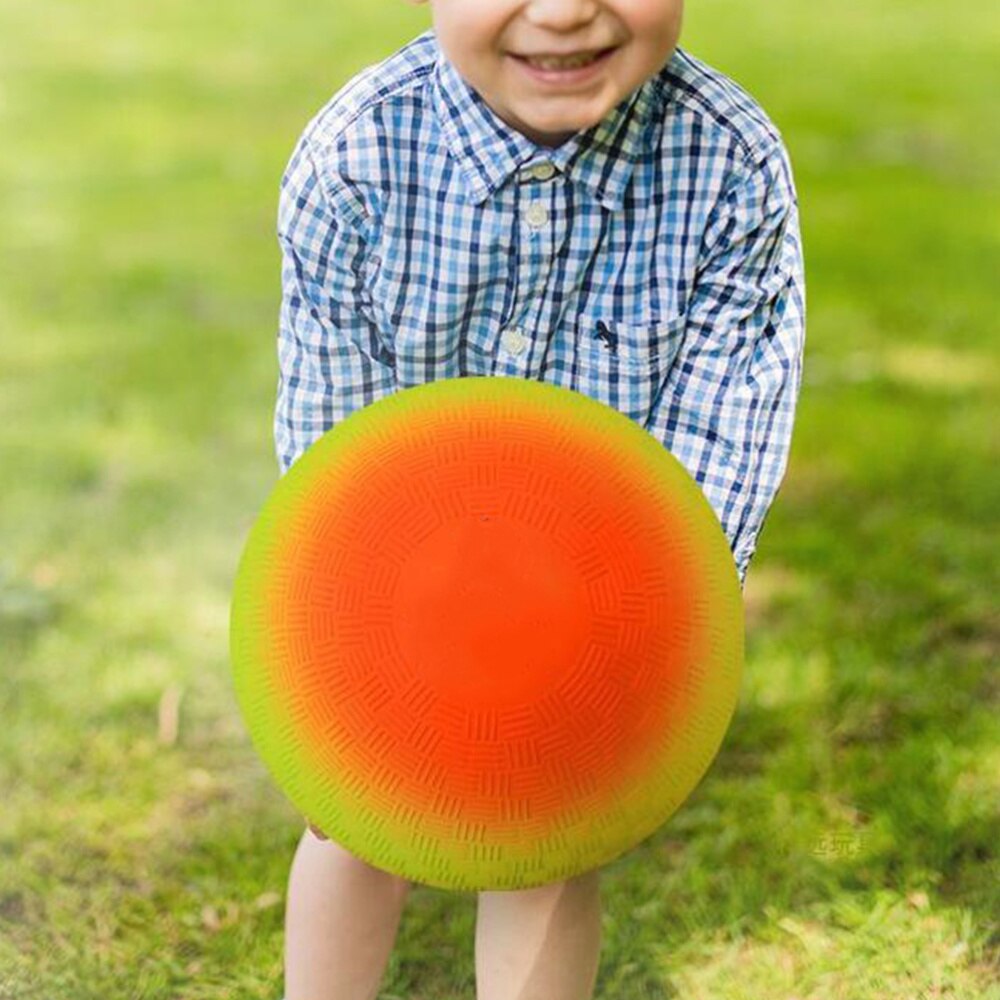 2pcs 8.5 Inch Nonslip Rainbow Ball PVC Sports Play Ball Kickball Flapping Ball Children Toy for Indoor Outdoor Playground