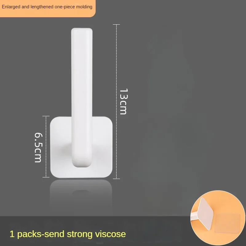 Portarrollos de papel higiénico adhesivo, organizador de montaje en pared, soporte de almacenamiento para cocina y baño, dispensador de toallas de papel sin taladro, 1/2 Uds.: YELLOW