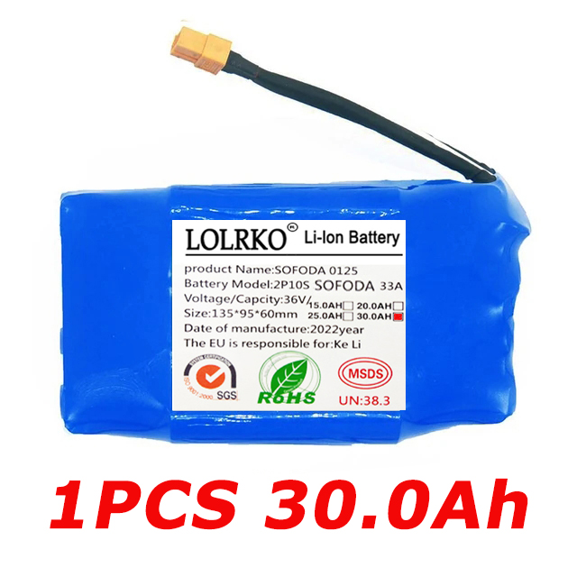 Origina 36V Batterij Packs 30000mAh Oplaadbare Lithium Ion Batterij voor Elektrische Zelfbalancerende Scooter HoverBoard Eenwieler: Lavendel