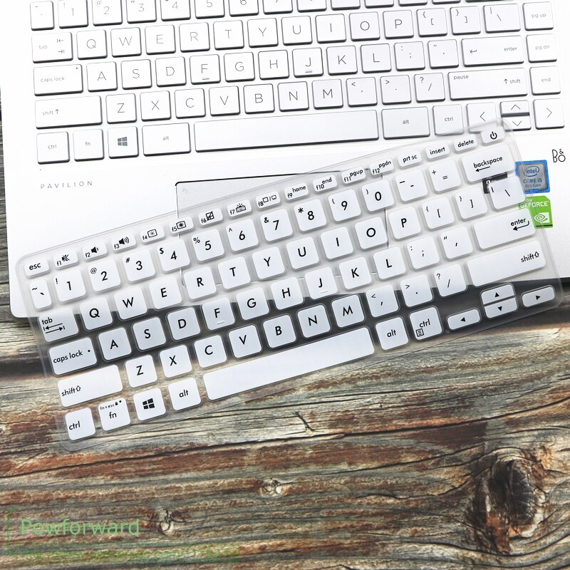 for ASUS VivoBook 14 X403F X403 X403FA X412 X420UA A403FA X412FJ X420 laptop keyboard Protective Keyboard Cover Protector: White