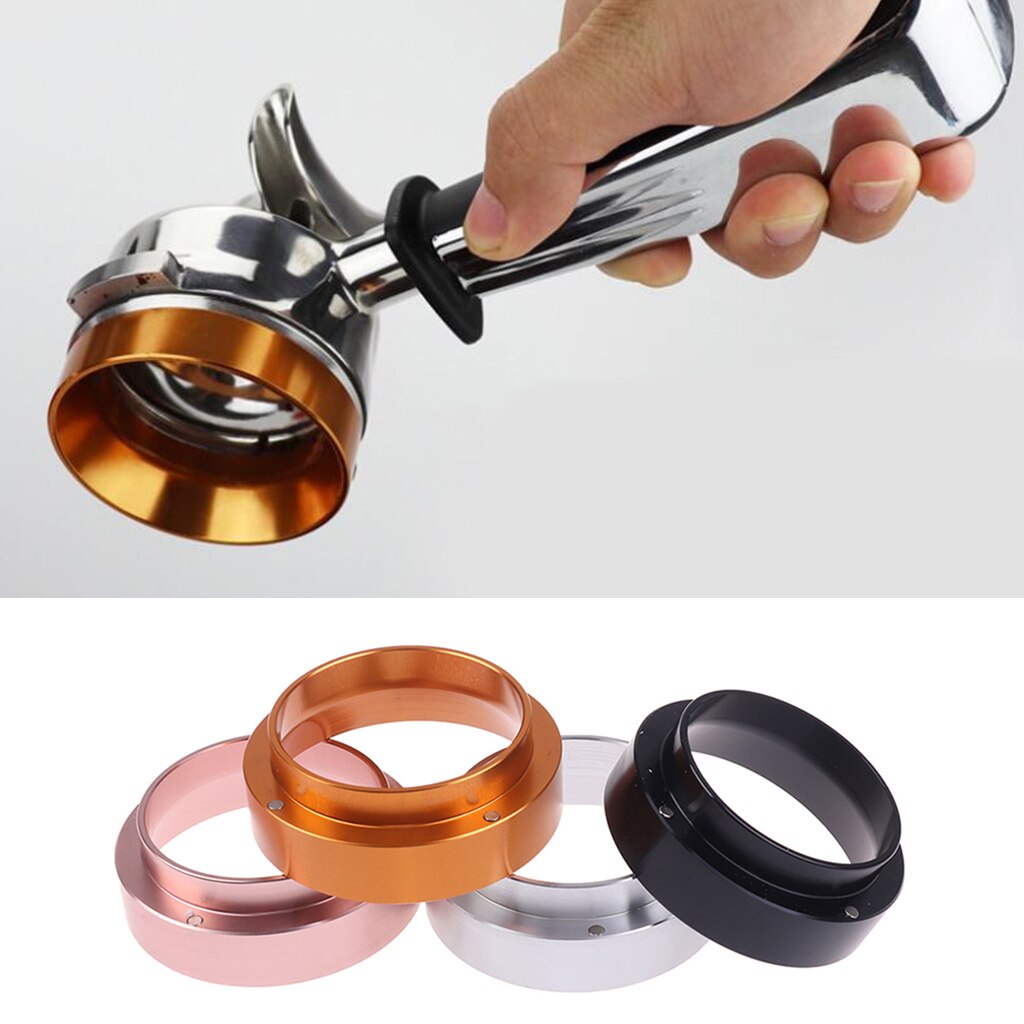 aluminium espresso kaffe dosering ringe trakt 54mm portafilter