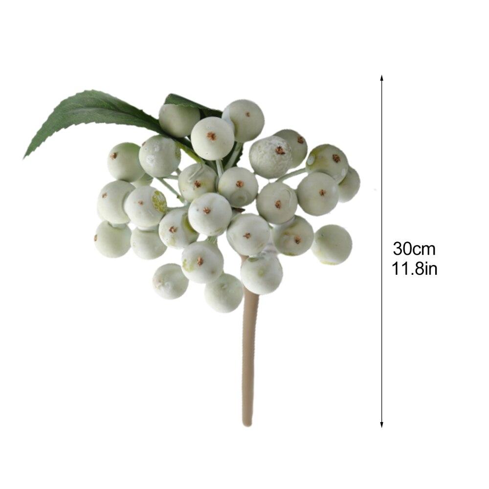 Berry Simulation Fruits Christmas Berries Artificial Flower Eco-friendly Home Office Decor 8 Colors Living Room Bunch Ornaments
