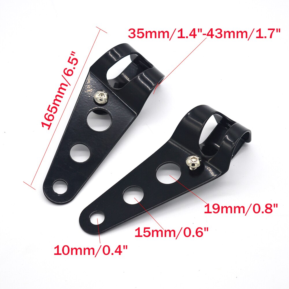 7 Zoll LED Motorrad Scheinwerfer Blinker Universal- 7 "Runde Kopf Licht Scheinwerfer Cafe Rennfahrer Bobber Honda: Modell 2
