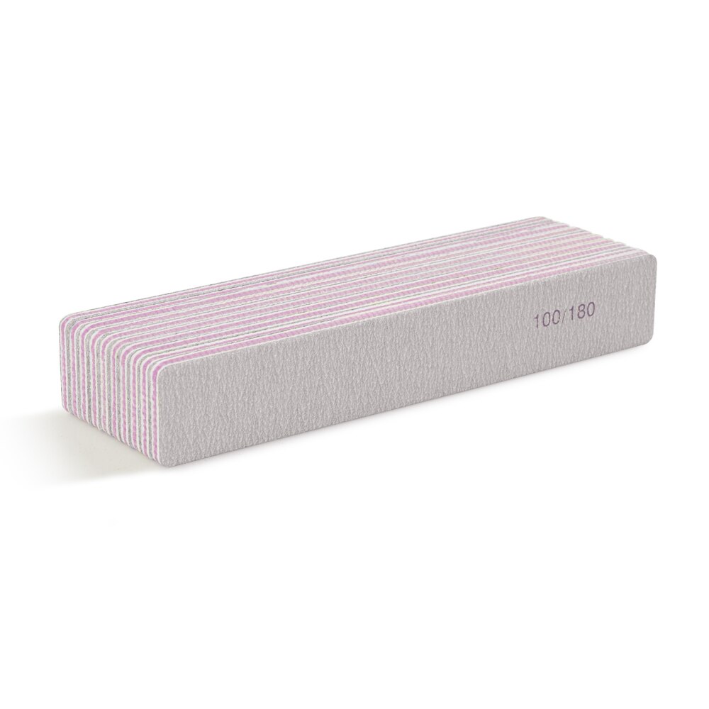 Phoenixy Nail File 100/180 Half Moon Sandpaper Nail Sanding Blocks Grinding Polishing Manicure Care Tools