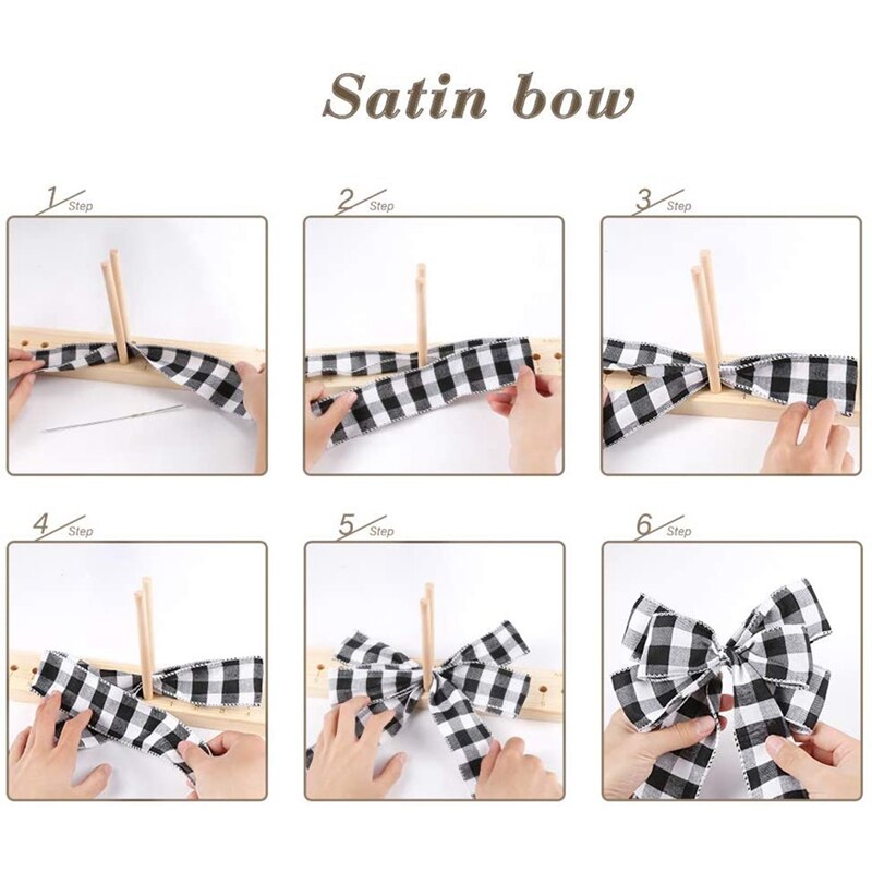Slinger lint verlengstuk strik, houten lint strik voor kerst strikken, halloween decoratie corsage slinger