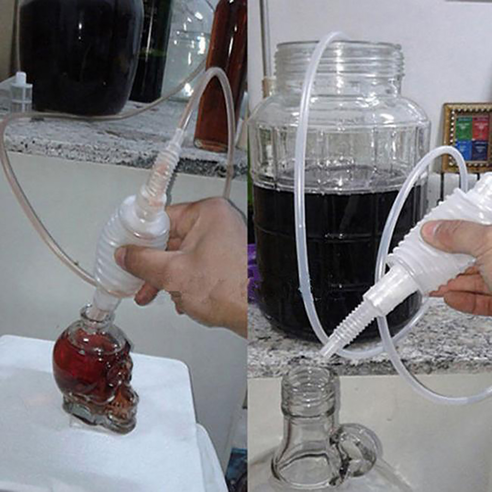 Herramienta de filtro sifón semiautomática para hacer vino