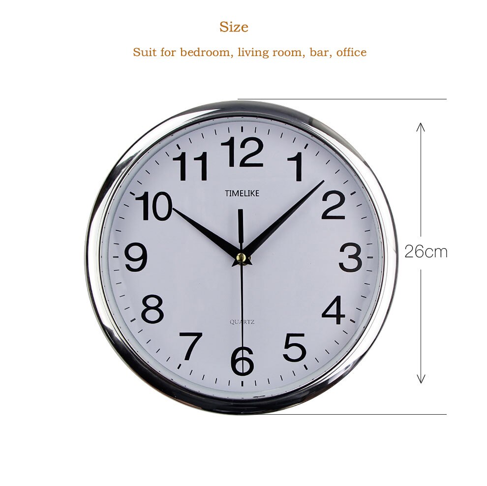 Vægur klassisk vintage rundt vægur moderne plast ur quartz horloge retro wathces relogio de parede