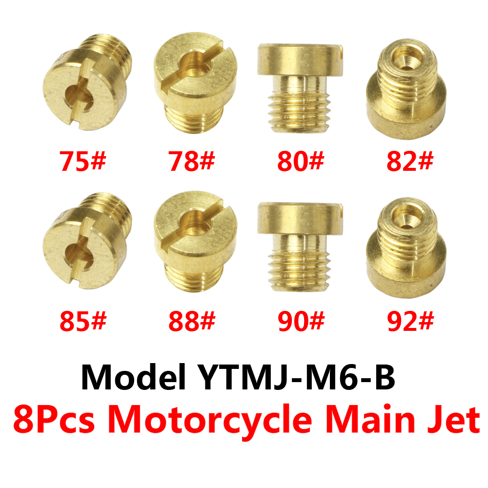 8 Stuks/5 Stuks Hoofdjet M6 6Mm #55-150 Voor Dellorto Carburateur Phnl/Phva/Phbh/Phbl/Phbl/Phvb/Phbg Carb Injector Nozzle: MULTI