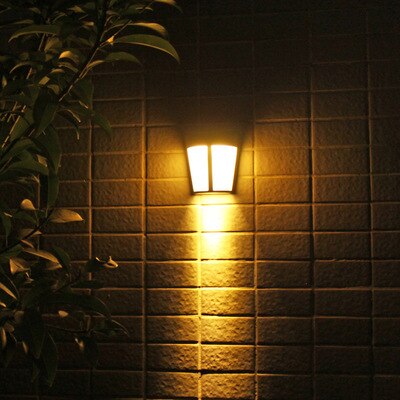 Explosie Solar Waterdichte Wandlamp Outdoor Wandlamp Outdoor Licht Chinese Vintage Antieke Tuin Licht Gazon Licht: Yellow light