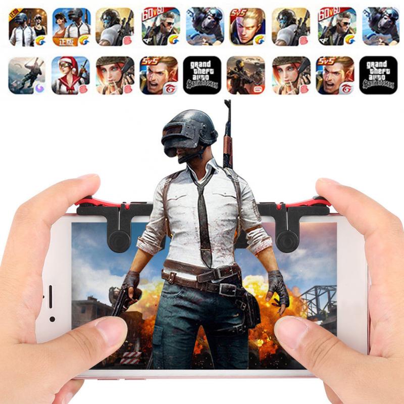 1 Paar Mobiele Telefoon Gamepad Extra Trigger Controller Game Accessoires Schieten Bediening Flexibele Druk Nauwkeurig Schieten