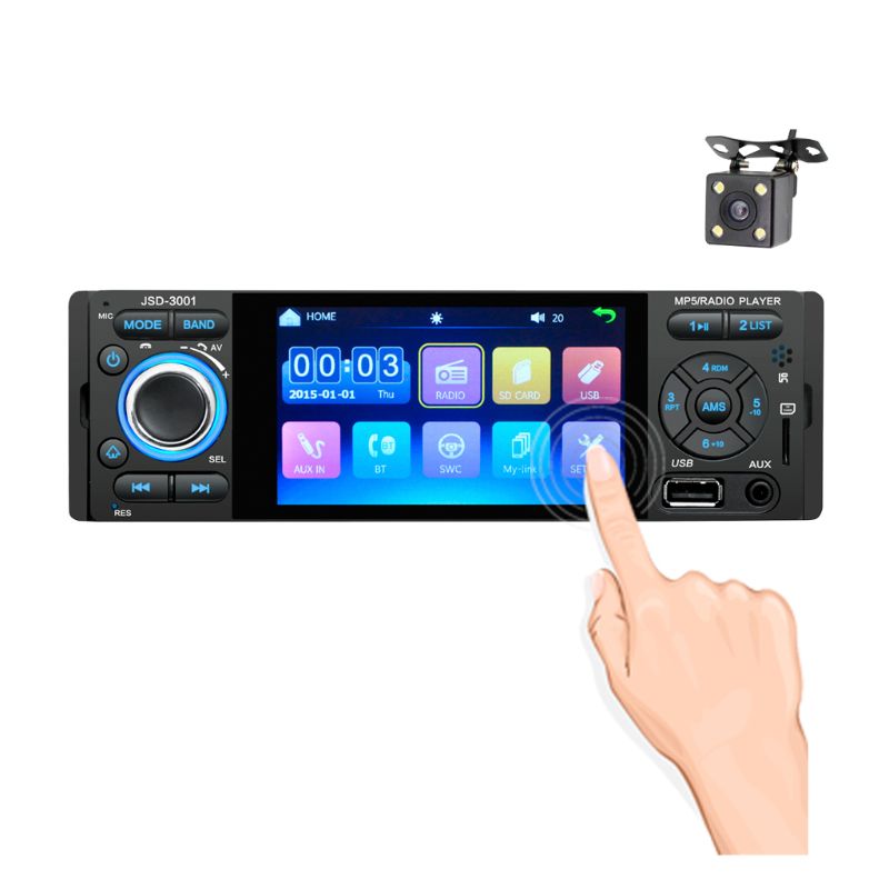 Car Radio 1din 4inch touch screen Autoradio Bluetooth Stereo JSD-3001 12V