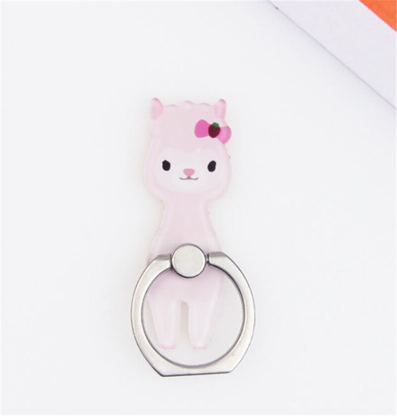 Universal Stent Mobile Phone Holder Stand Alpaca Finger Ring Magnetic For Cell Smart Phone Stand Holder For Iphone 11 XS MAX 8: 4