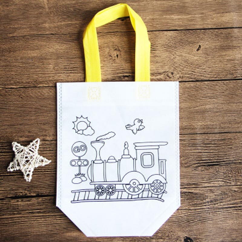 Saizhi FAI DA TE Vernice Disegno Giocattolo Colorato Graffiti Borsa A Mano Da Parte di Bambini di Materiale Ecologico SZ3102: train