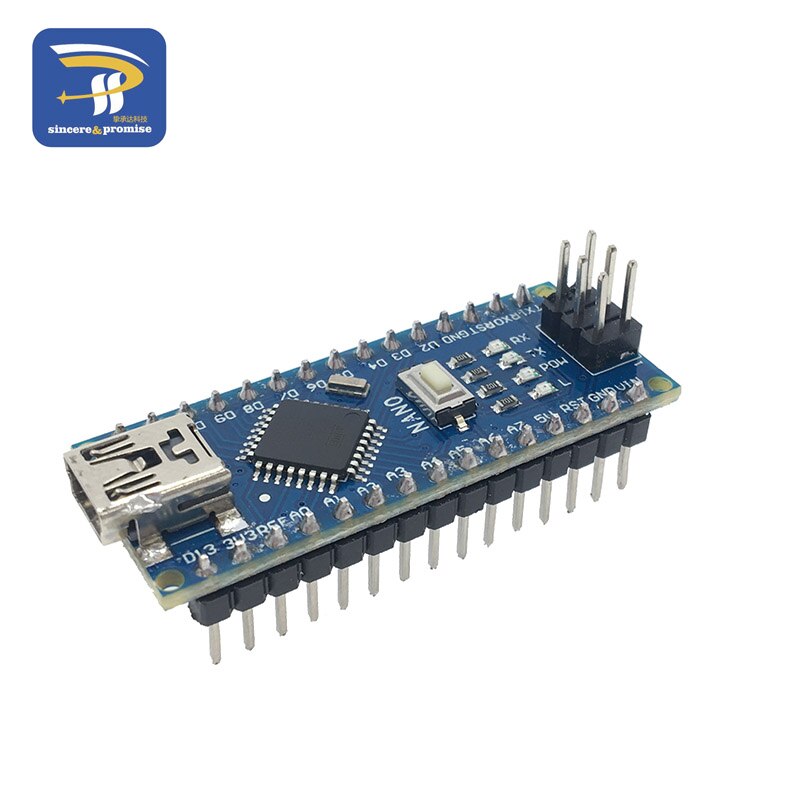 NANO V3.0 3.0 Controller Terminal Adapter Erweiterungsplatine NANO IO Shield Einfache Erweiterungsplatte für Arduino AVR ATMEGA328P: Khaki
