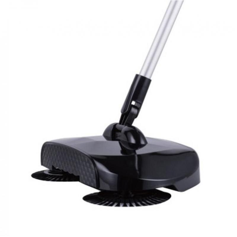 Stainless Steel Hand Push Sweeper Sweeping Machine Push Type Magic Broom Dustpan Handle Household Hand Push Cleaning Packag Mop: E