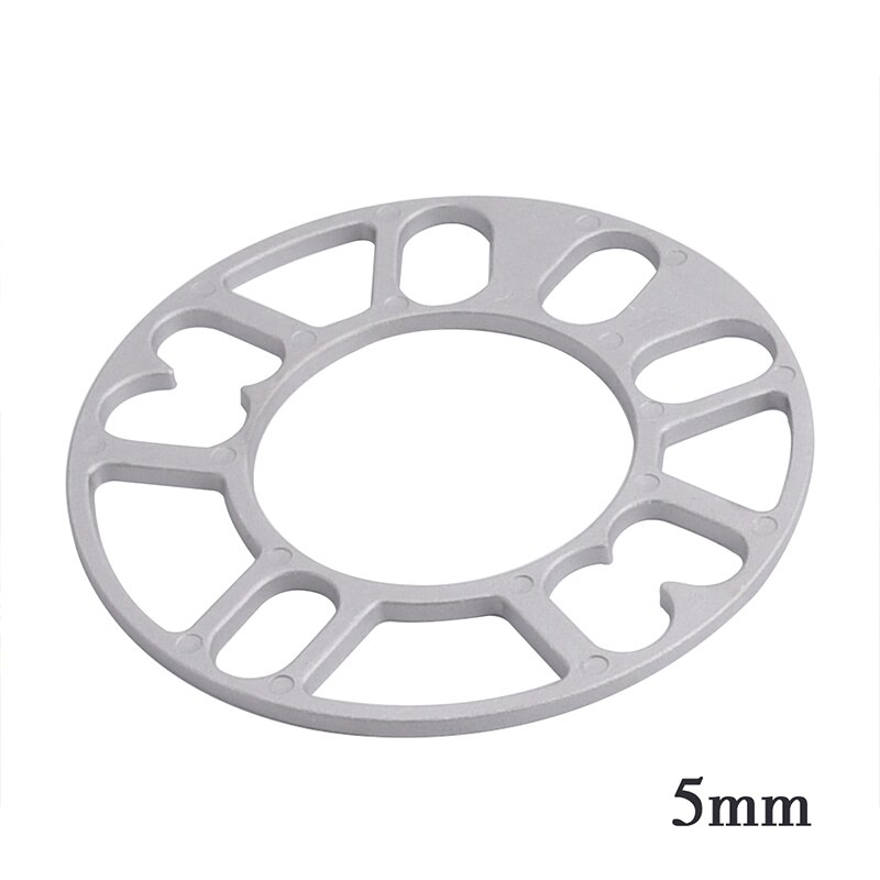 Speedwow 1Pc Aluminium Universal Car Wheel Spacer Shims Plaat 3Mm 5Mm 8Mm 10Mm Fit 4X100 4X114.3 5X100 5X108 5X114.3 5x120: Donkergrijs