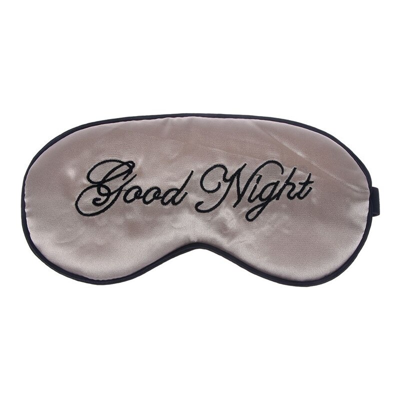 Soft Pure Silk Sleep Eye Mask Good Night Padded Shade Cover Travel Relax Aid Blindfolds Sleeping Mask
