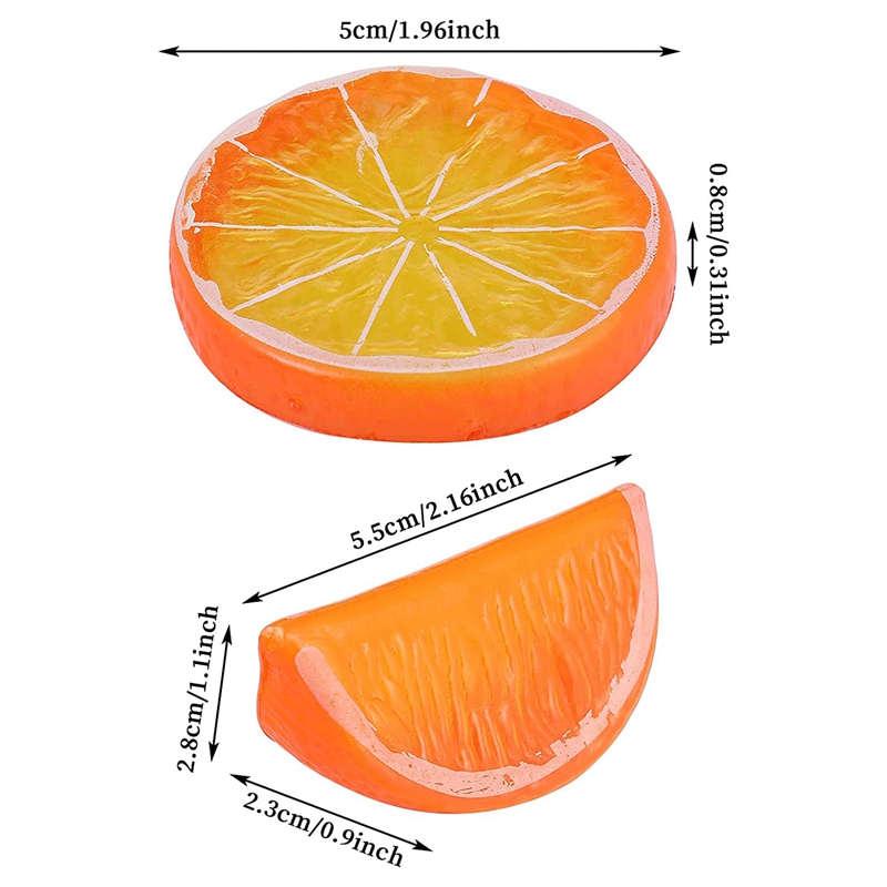 42 Stuks Kunstmatige Citroen Plakjes Citroen Blokken Wedge Simulatie Schijfje Citroen Levensechte Fruit Model Voor Thuis Decoraties