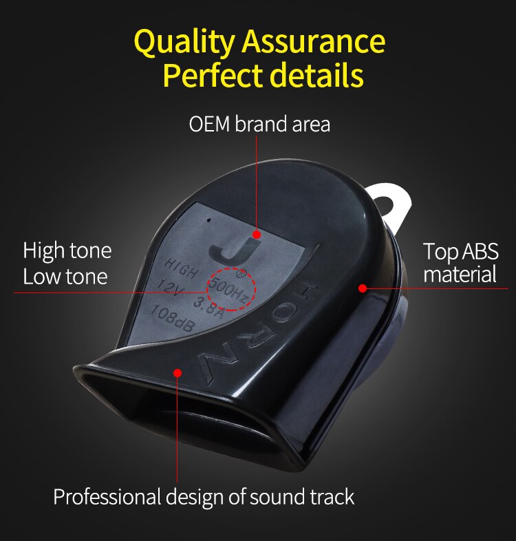 Super Loud Voice car horn for motorcycle use >110DB
