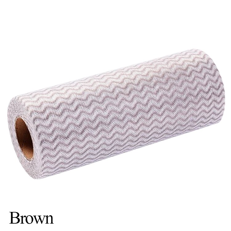 Paño de limpieza de cocina no tejido, trapos desechables, almohadilla de fregado, paño de baño, paño de lavado, paño de limpieza, trapo desechable: Marrón