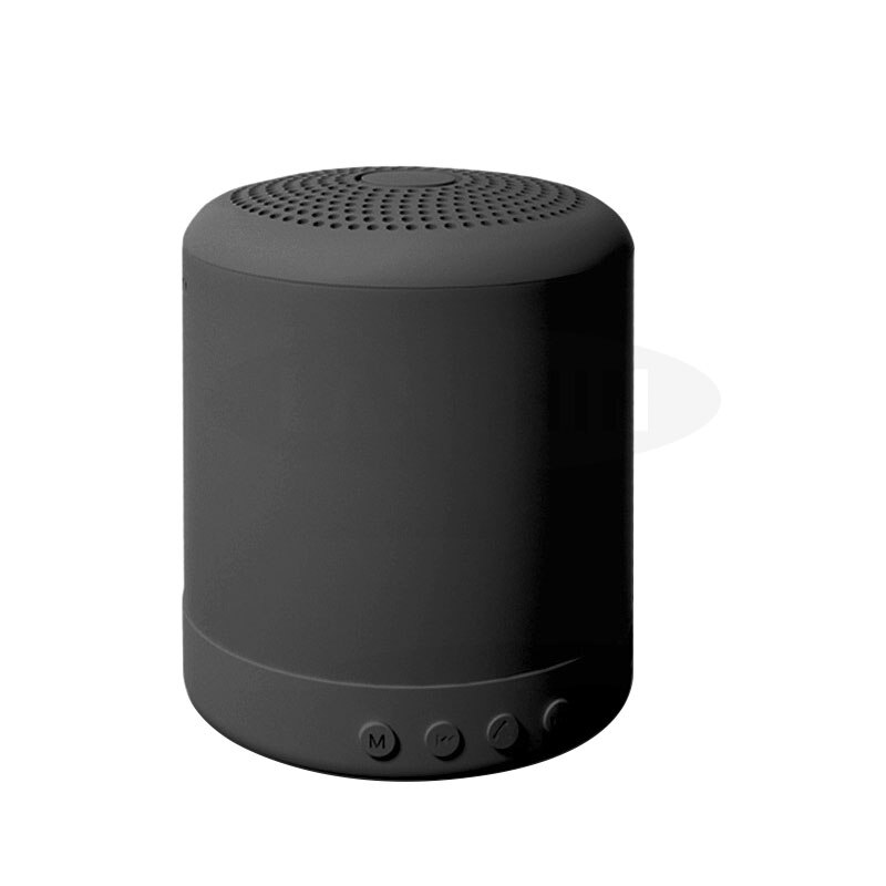 Mini Column Draadloze Bluetooth Speaker Macaron Stereo Luidspreker Waterdicht Bluetooth Speaker Voor Outdoor Douches Subwoofer: Black