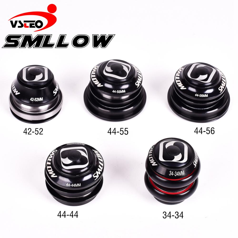 Bicycle Bearing headset 34/42/42-52/44/44-55/44-56mm Mountain bike tapered headset bearings bowl set tapered head tube bowl set